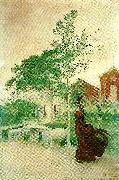 Carl Larsson i blasten-ett vindkast-stina Spain oil painting artist
